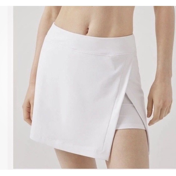 Outdoor Voices Court Skort White Tennis Skirt Athletic Golf Size L Preppy